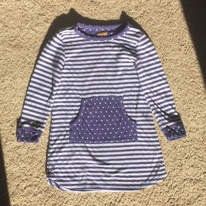 NWOT 3 T girls purple and white sweater dress